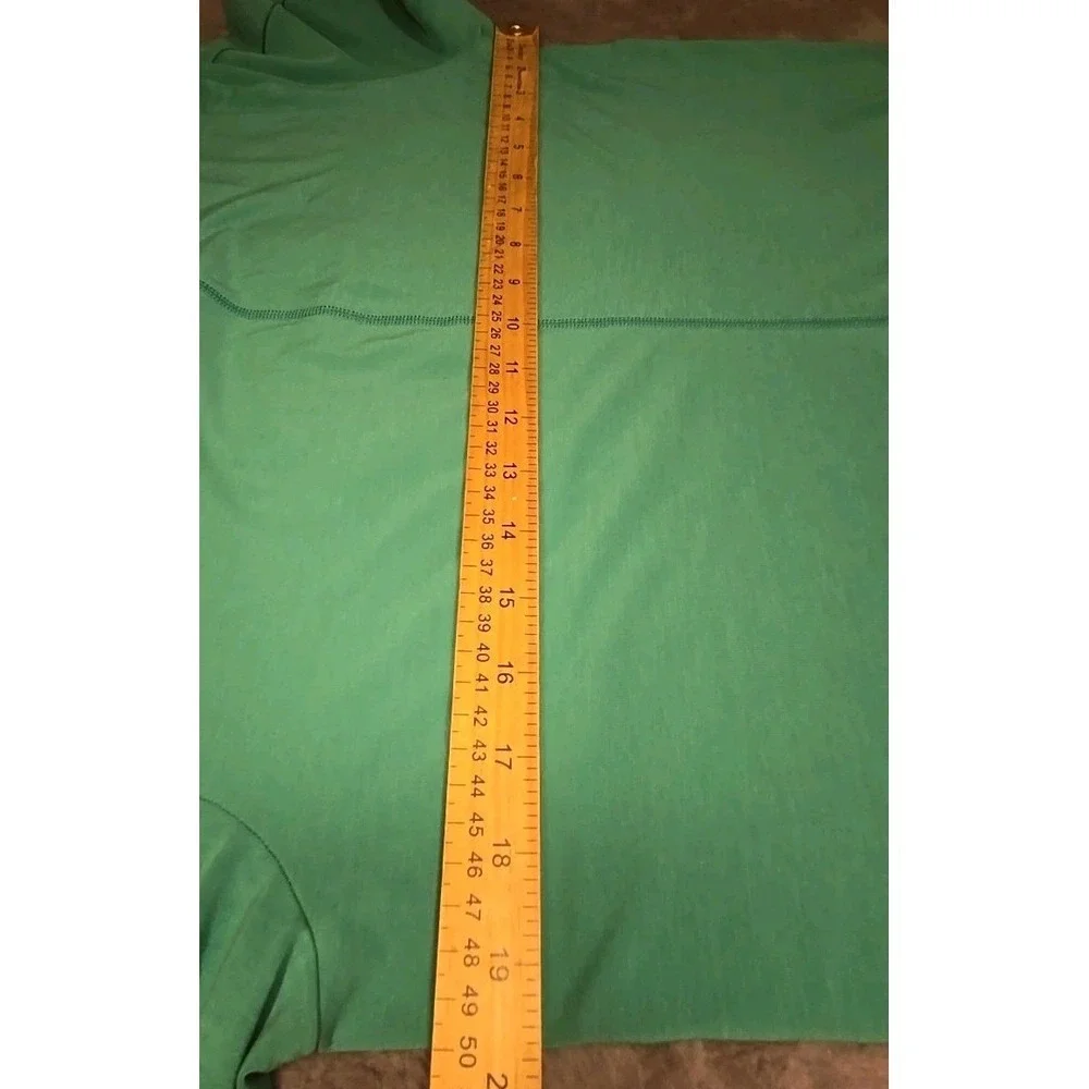 Nike‎ Training Dri-FIT Tee Mens Medium Green Vertical Front Seam Slim Fit EUC